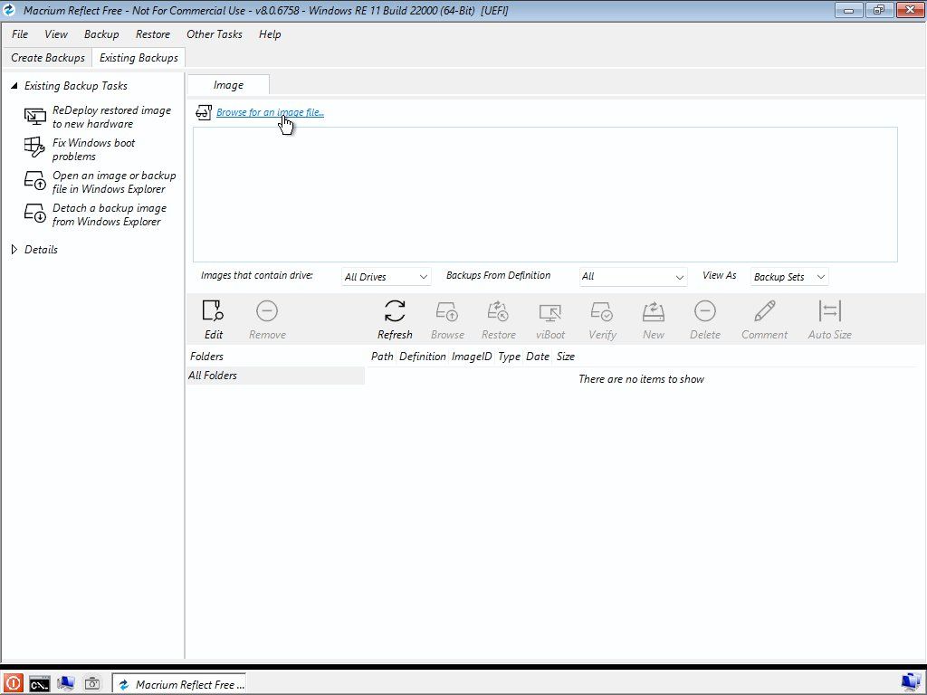 Macrium Reflect Rescue Browse For Image