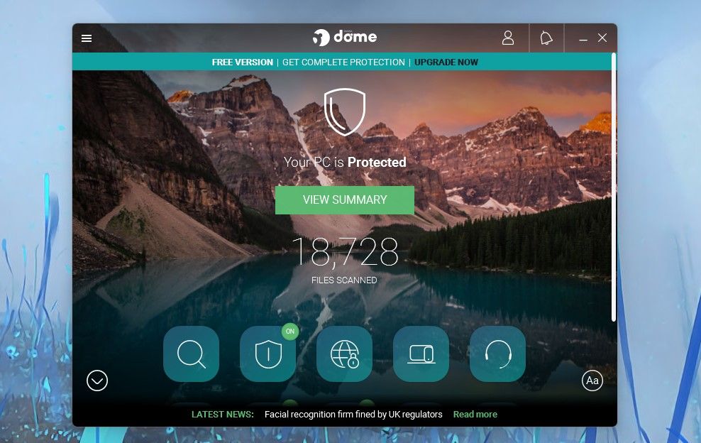Panda Dome Antivirus Homepage 