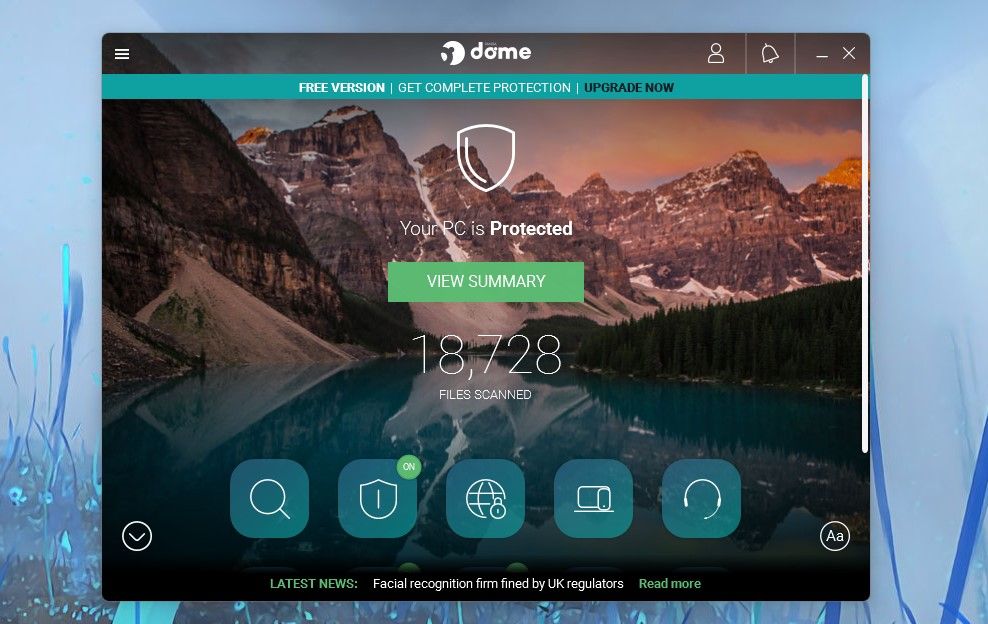 Panda Dome Antivirus Homepage 