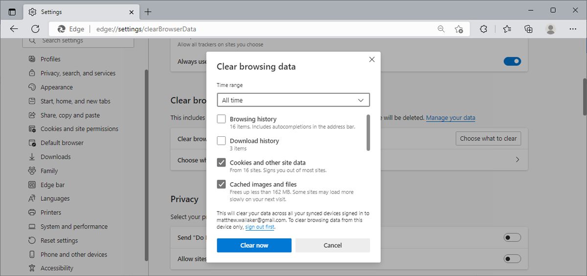 Edge cache data