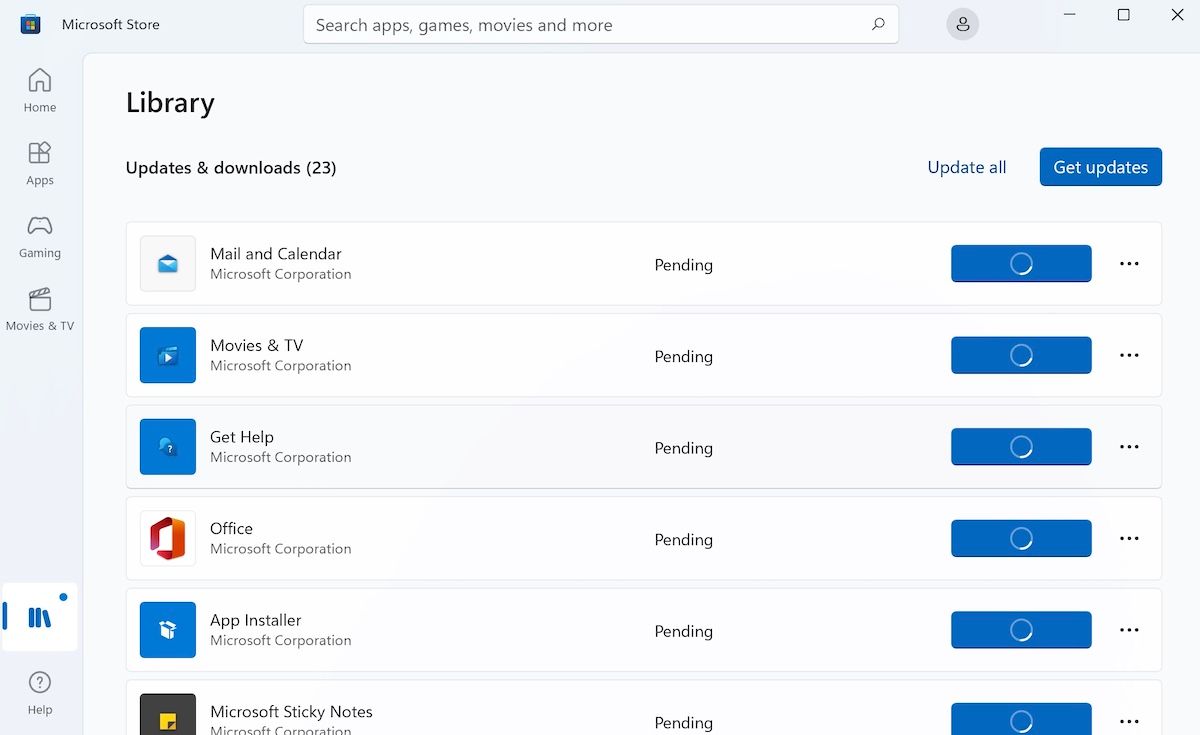 microsoft app updates