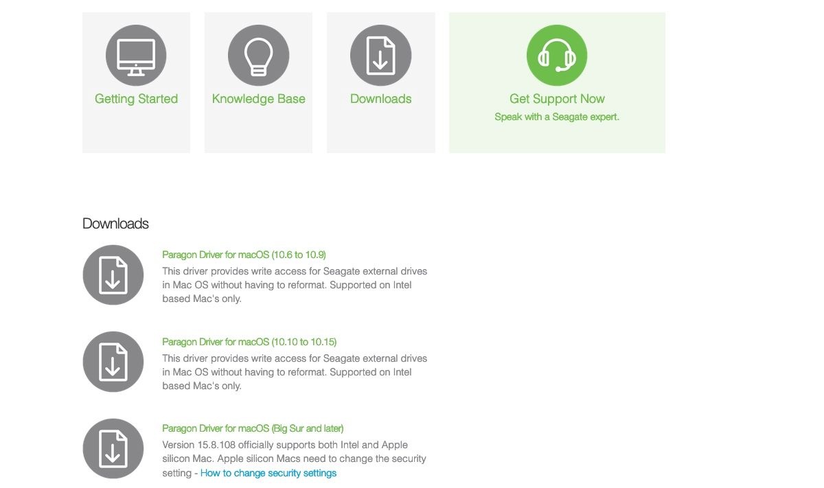 paragon driver for seagate drives