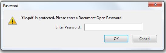 password proctected pdf