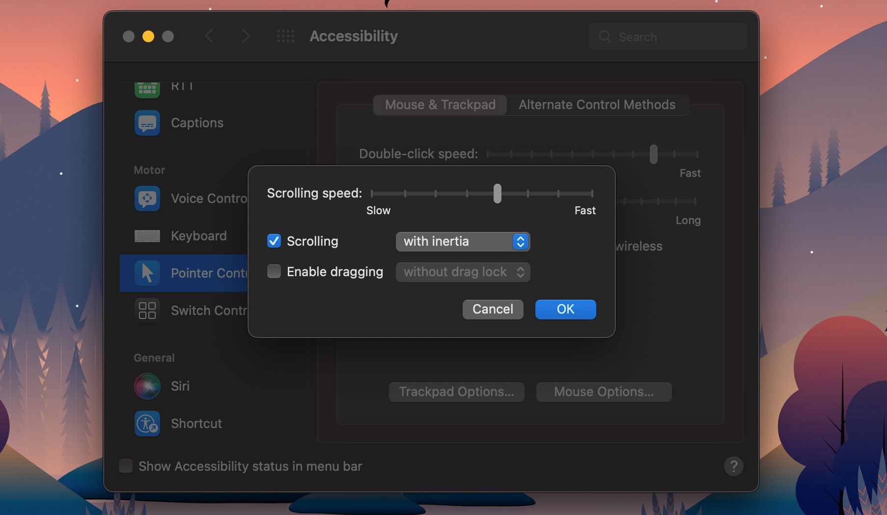 Change Scrolling Speed Mac