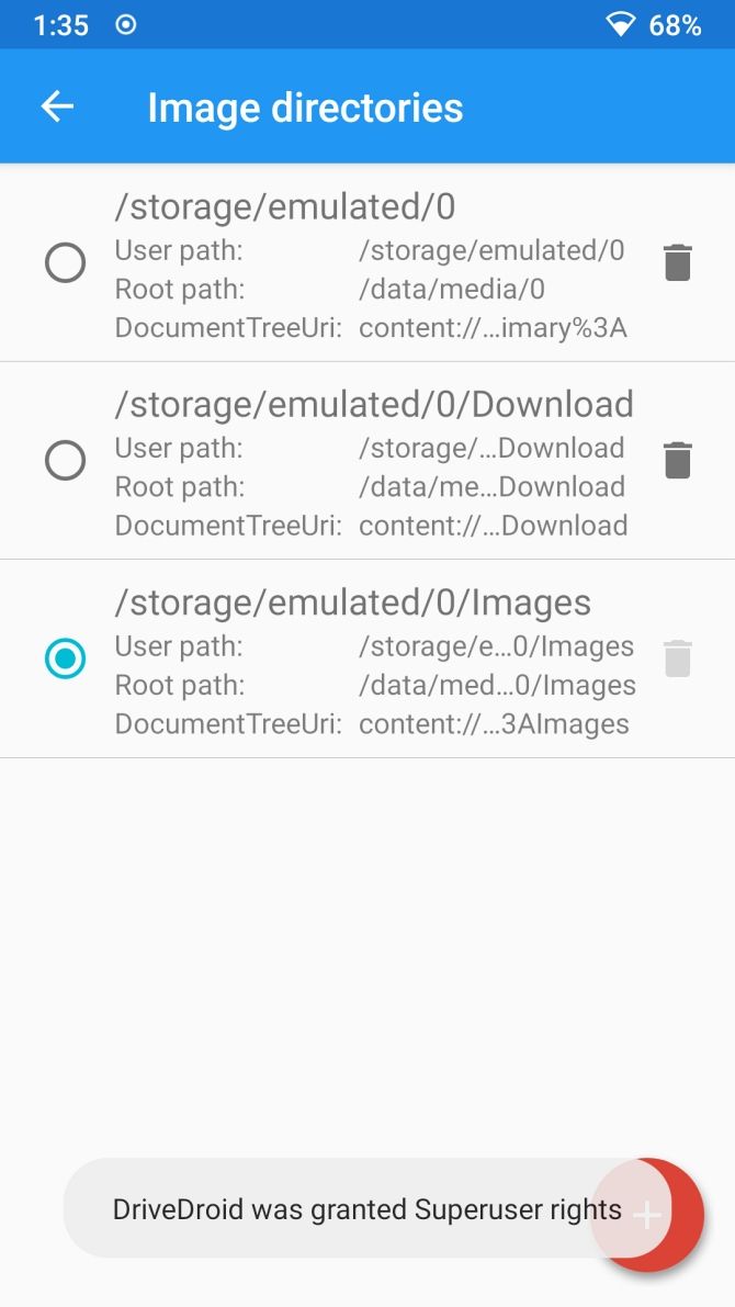 drivedroid select image folder for iso mounting