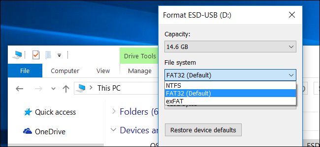 Format USB to FAT32