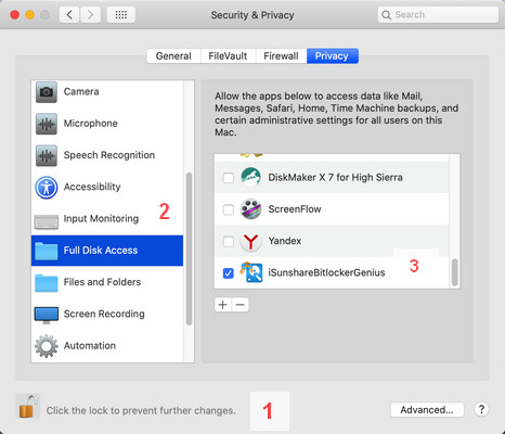 Full Disk Access Mac