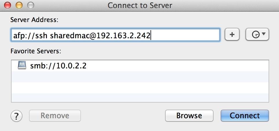 how to share screen on mac - connect to server