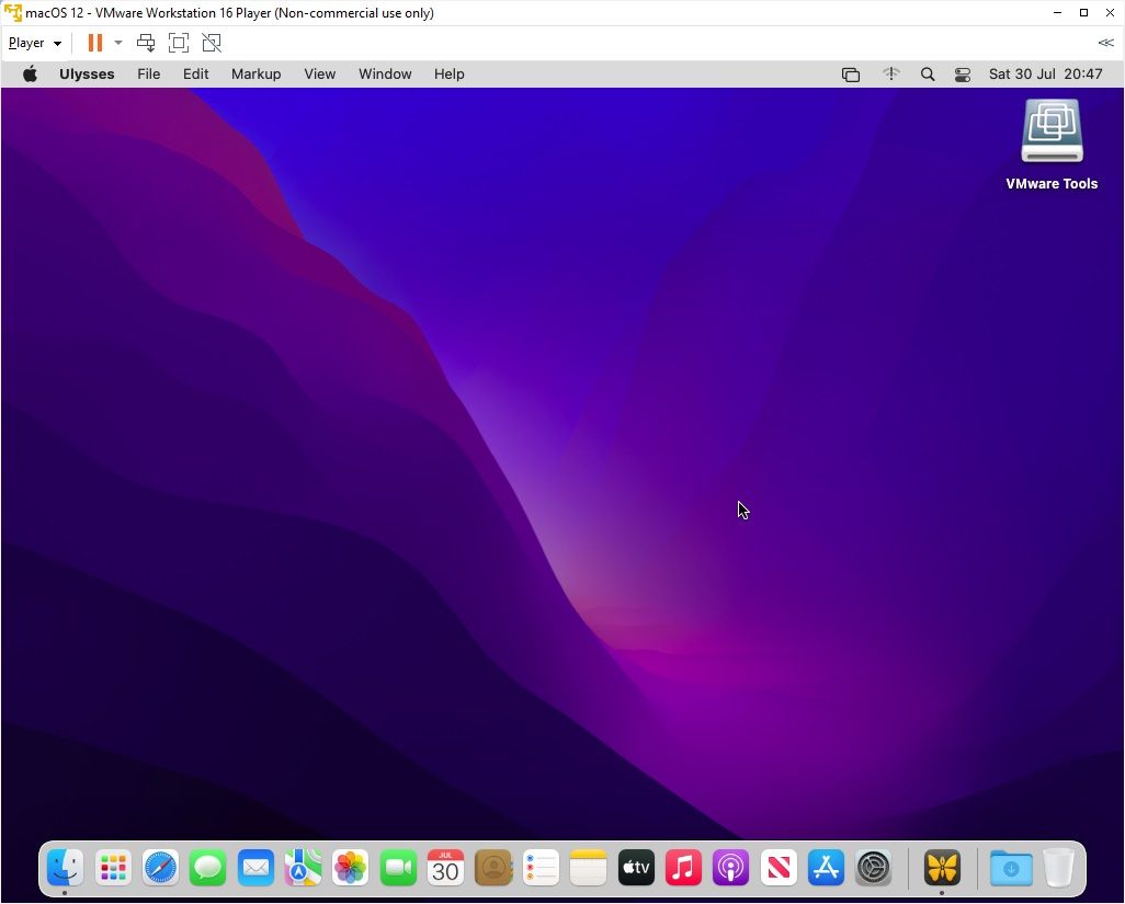 macos virtual machine home