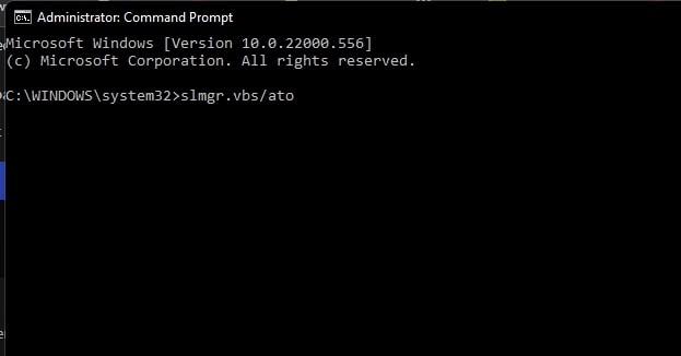 Activate using cmd