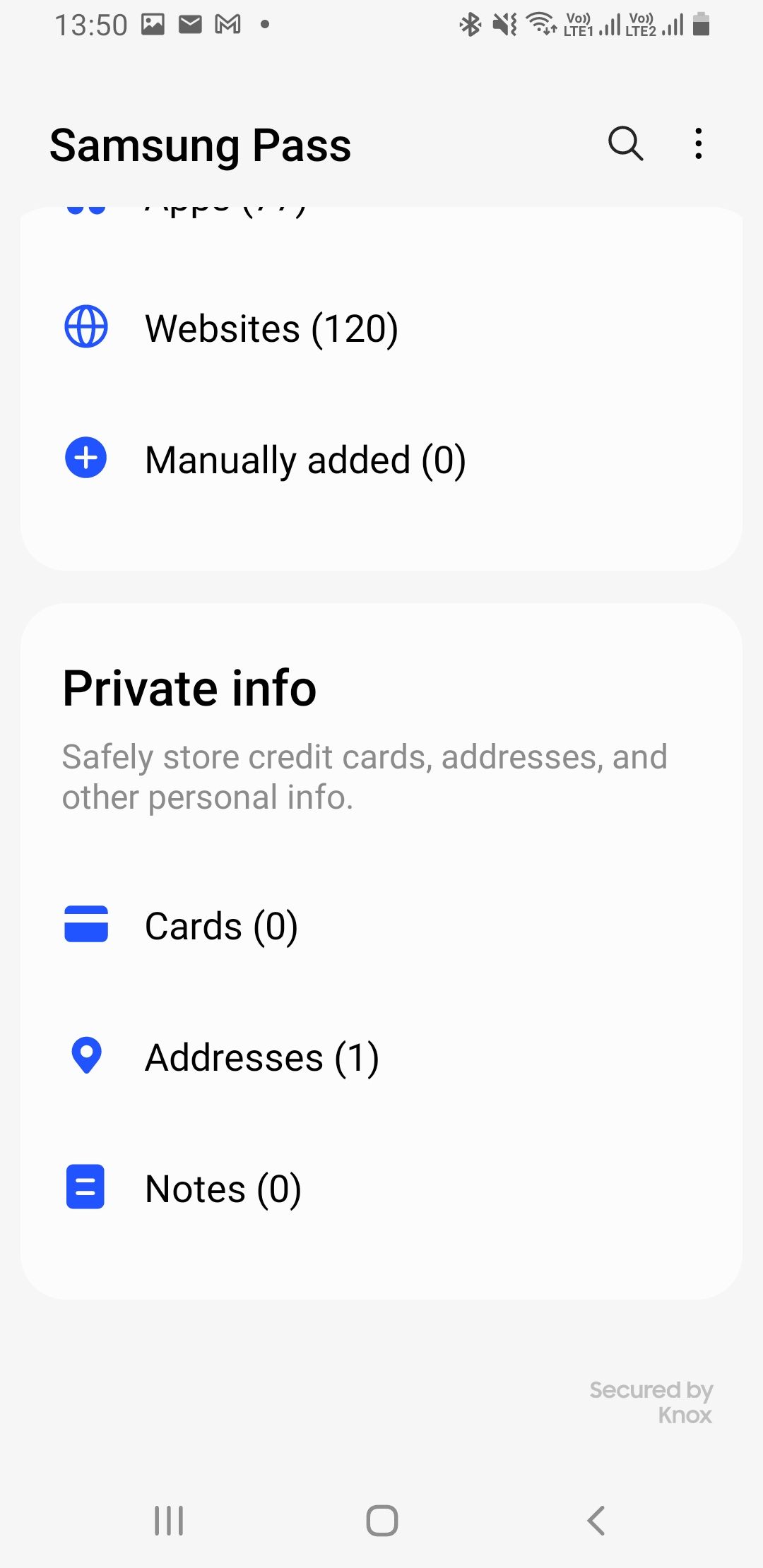 Samsung stored details