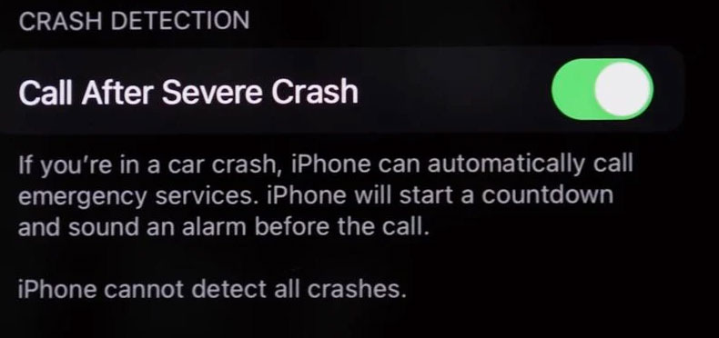 How To Enable/Disable Crash Detection on iPhone 14?