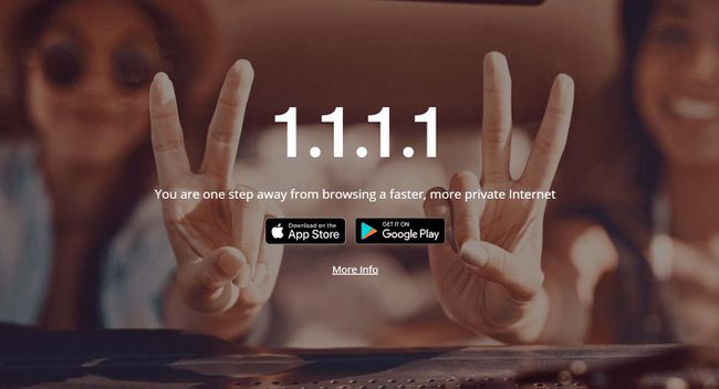 Cloudflare 1.1.1.1 public DNS server website