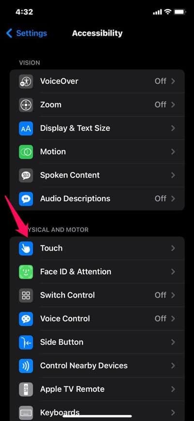 Disable/Re-Enable Assistive Touch