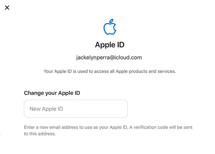 Change Your Apple ID