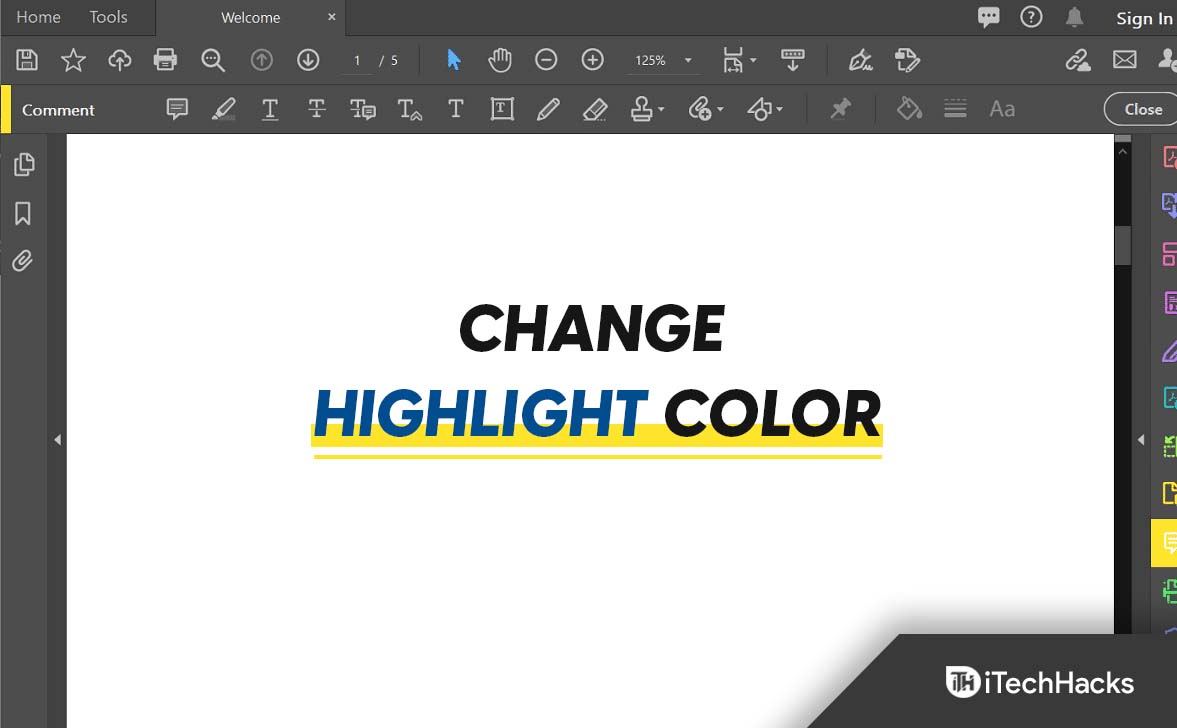 How to Change Highlight Color in Adobe Acrobat Reader