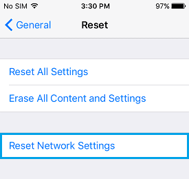 Reset Network Settings