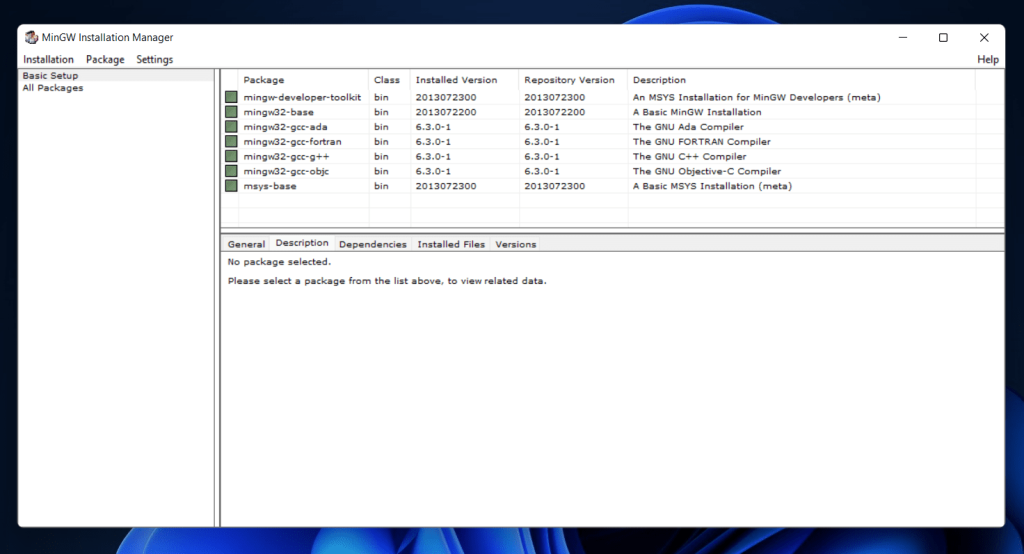Herunterladen Und Installieren Des C++-Compilers In Windows 11