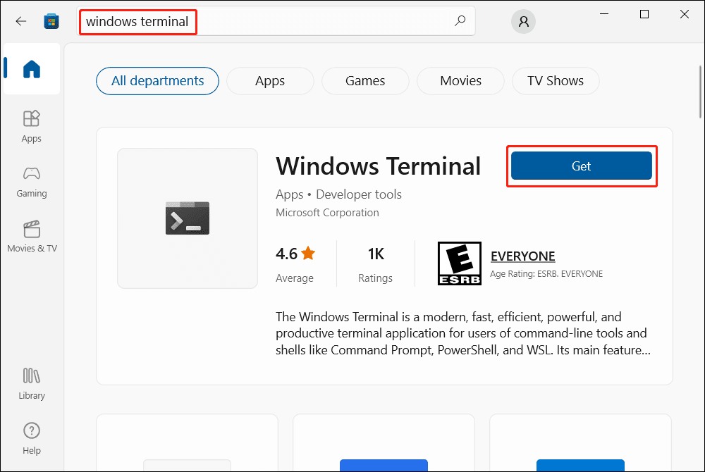 How to Download Windows Terminal Latest Version for Windows 10/11