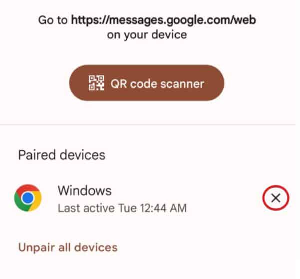 Fix Google Messages for Web Not Working