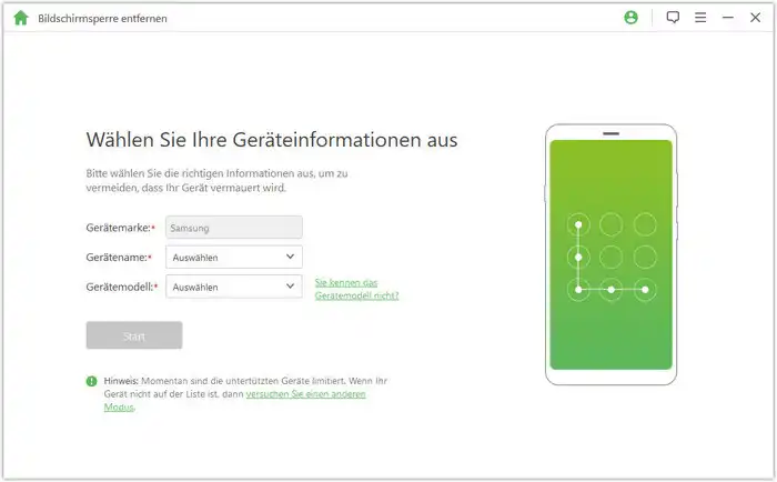 Android Passwort entfernen