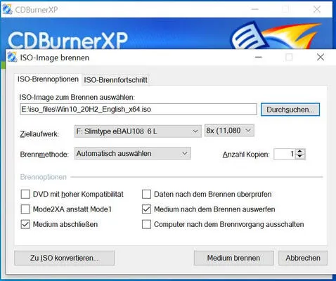 CDBurnerXP