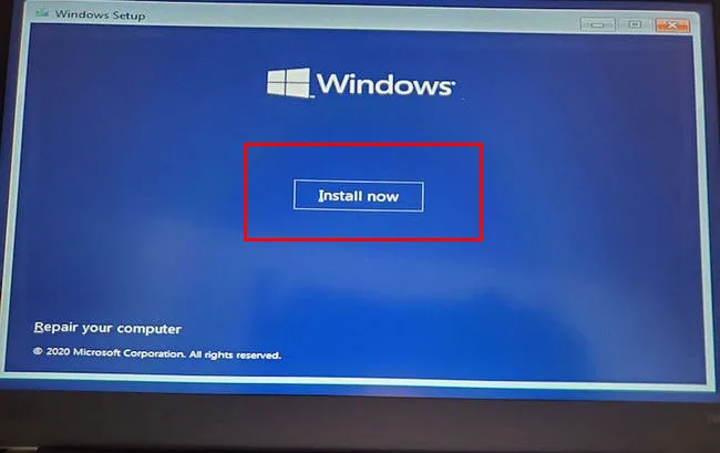 Windows von USB installieren