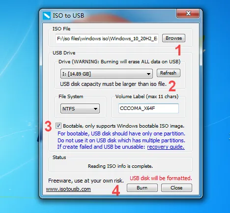 ISO to USB