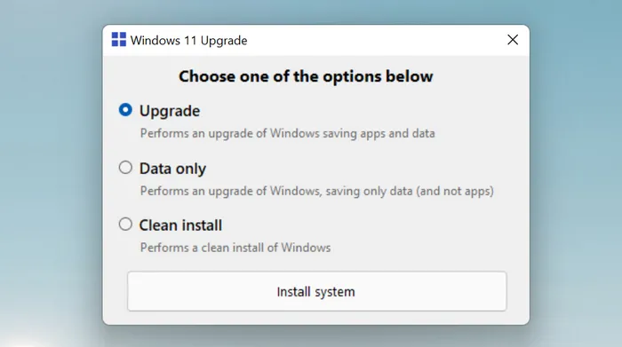 Upgrade auf Windows 11