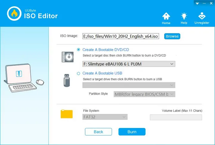 UUByte ISO Editor Windows