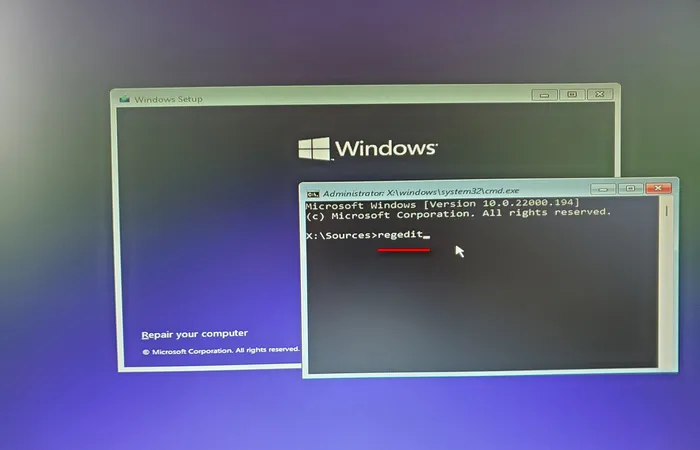 windows 11 installieren open regedit