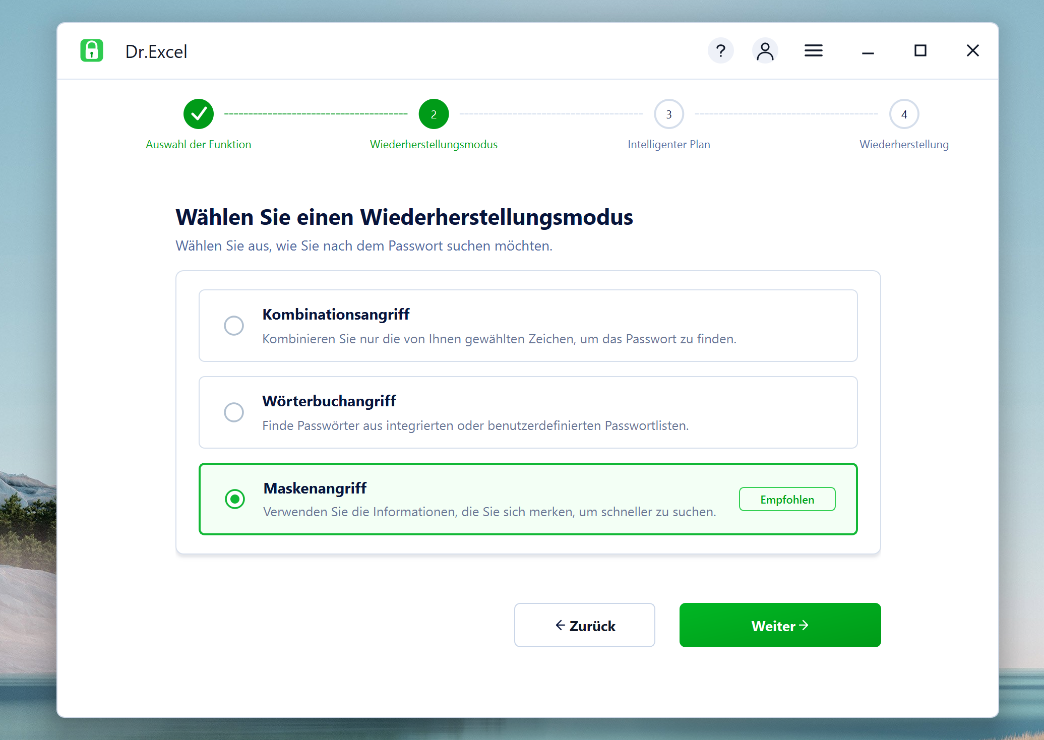 Excel-Passwortwiederherstellungssoftware datei hinzufügen