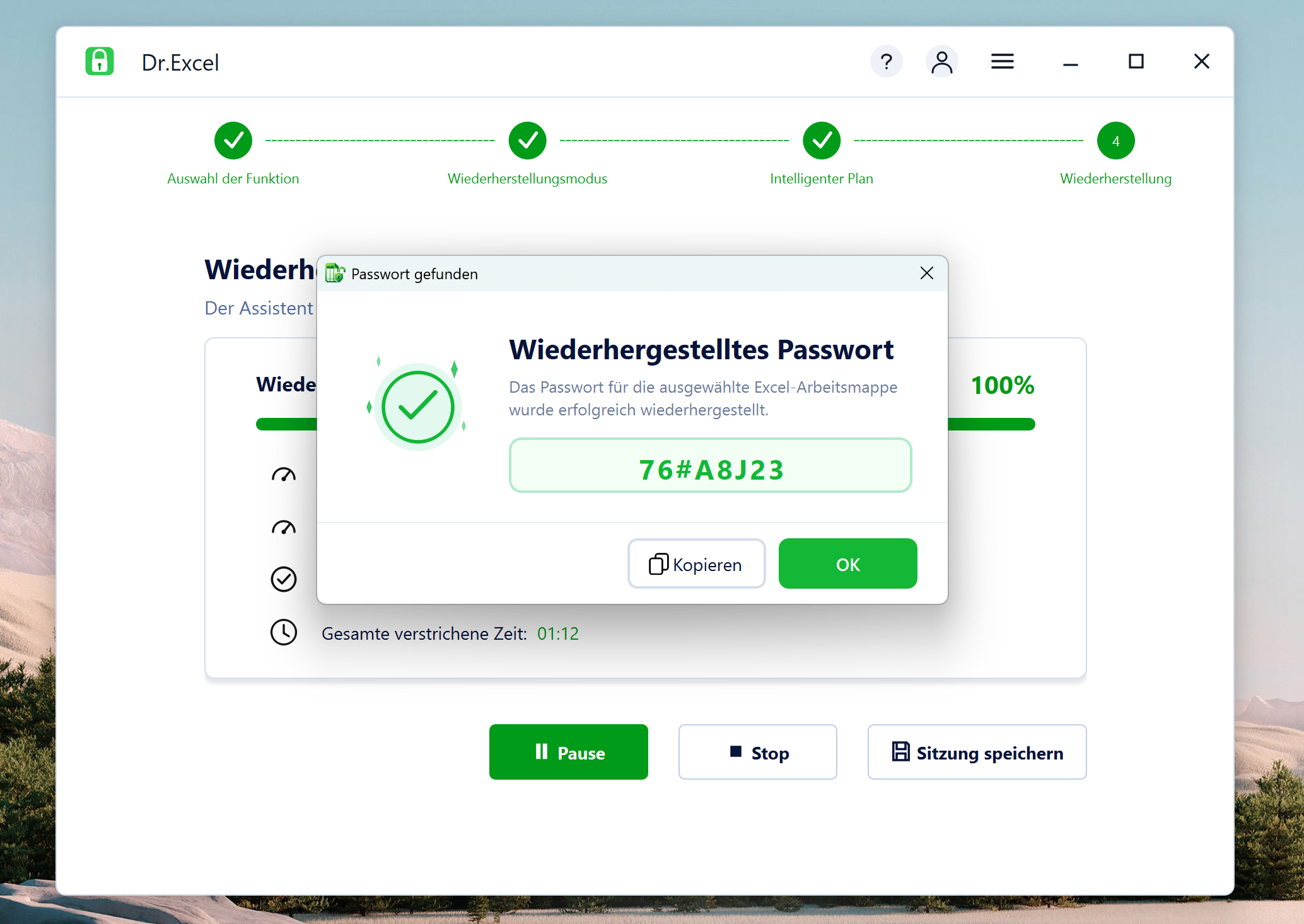 Excel-Passwortwiederherstellungssoftware datei hinzufügen