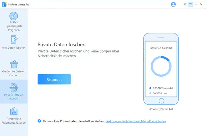 iphone daten radiergummi