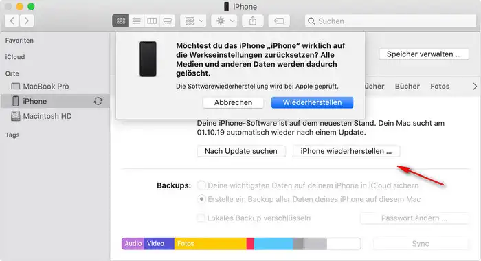 iPhone wiederherstellen