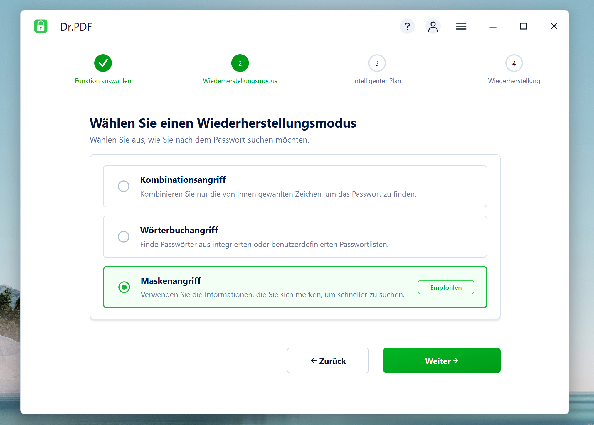 Dr.PDF Passwort Knacken