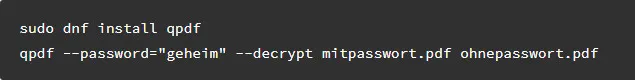 QPDF Passwort Knacken