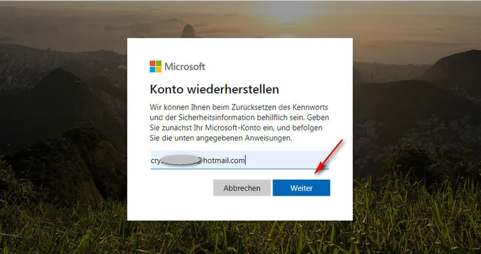 microsoft Konto zurucksetzen