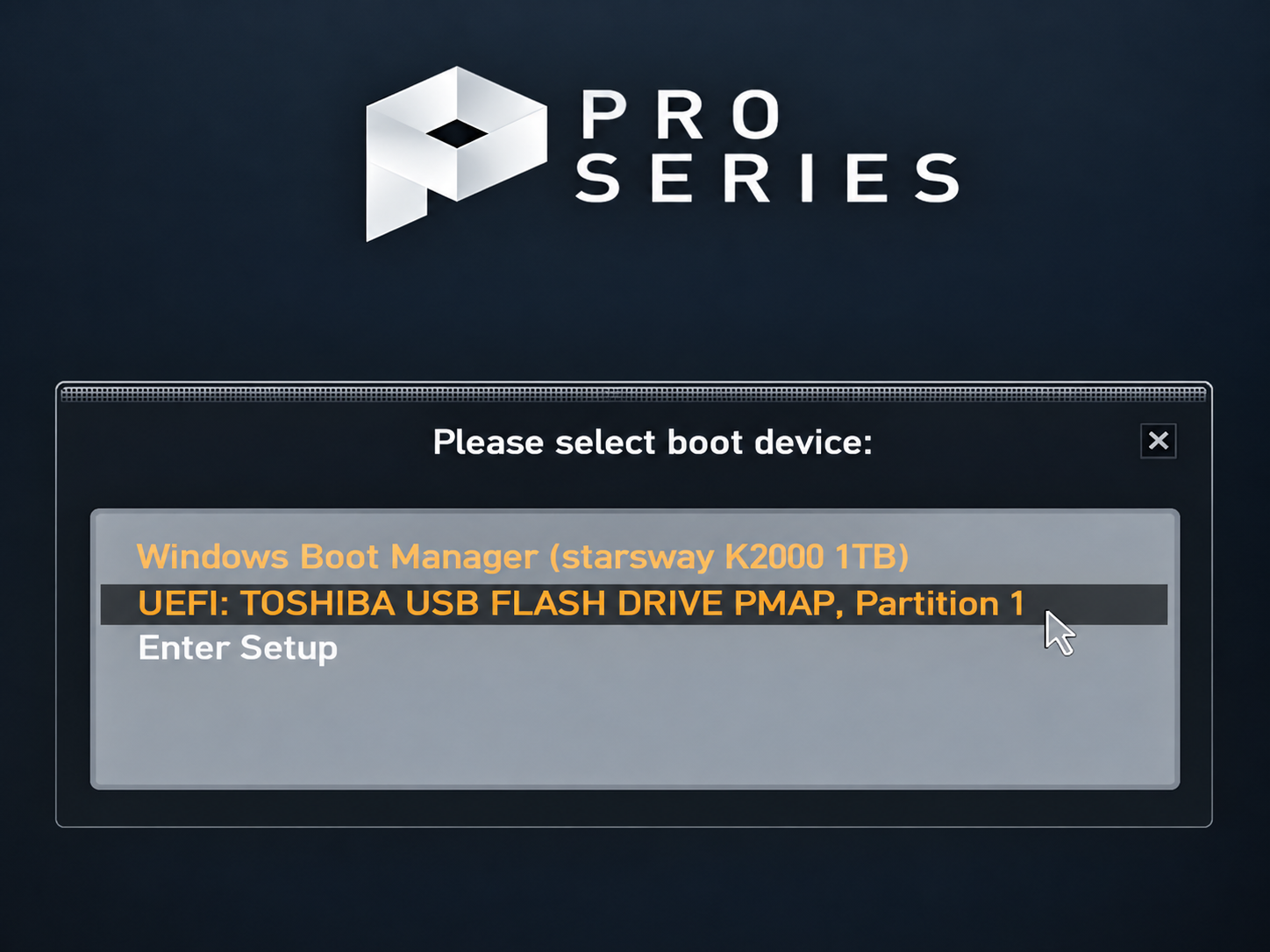 booten von usb