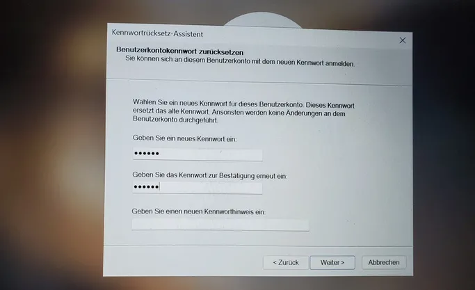 Windows Passwortrücksetzdiskette